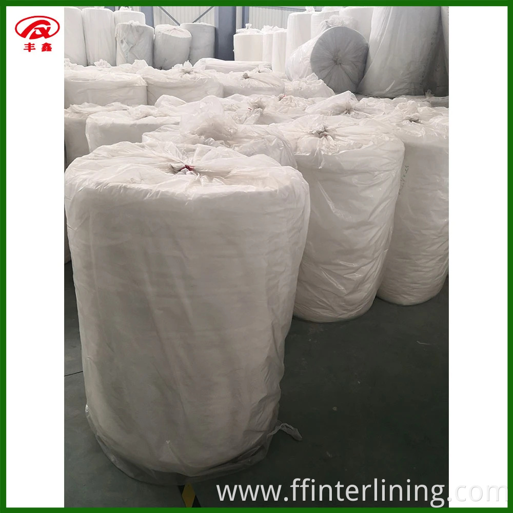 Needle Punched Polyester Nonwoven Wadding Pet Recyclable Material Interlining Non-Woven Fabric